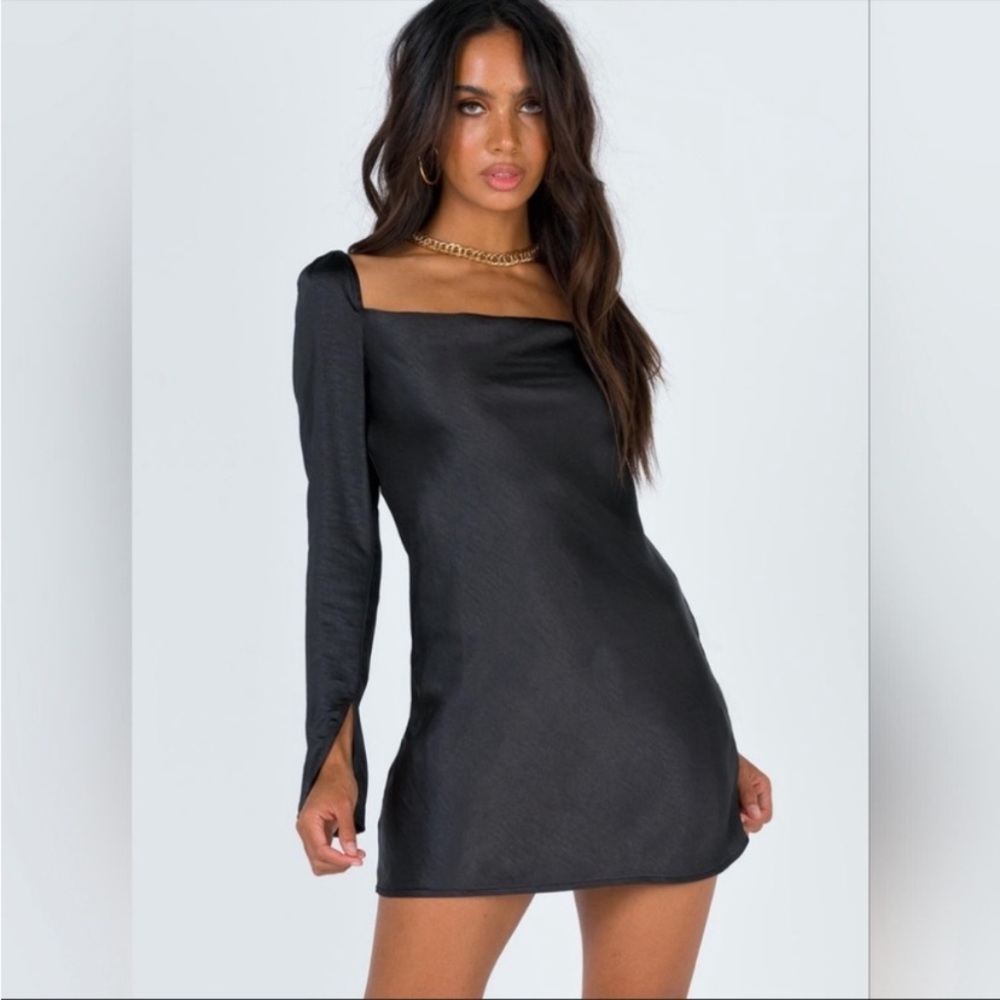 NWT Princess Polly Star Power Black Mini Dress Size 2